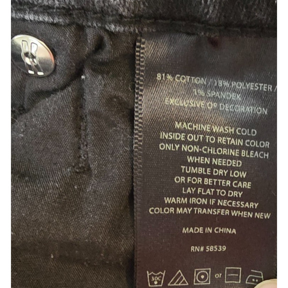 Kut from the Kloth Catherine Boyfriend Jeans Women's 6 Black - Picture 5 of 16